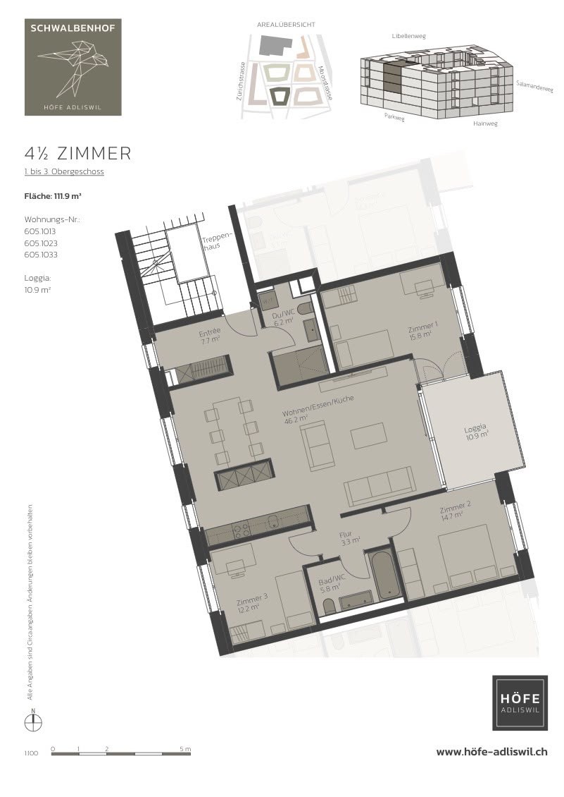 3 ½ rooms apartment