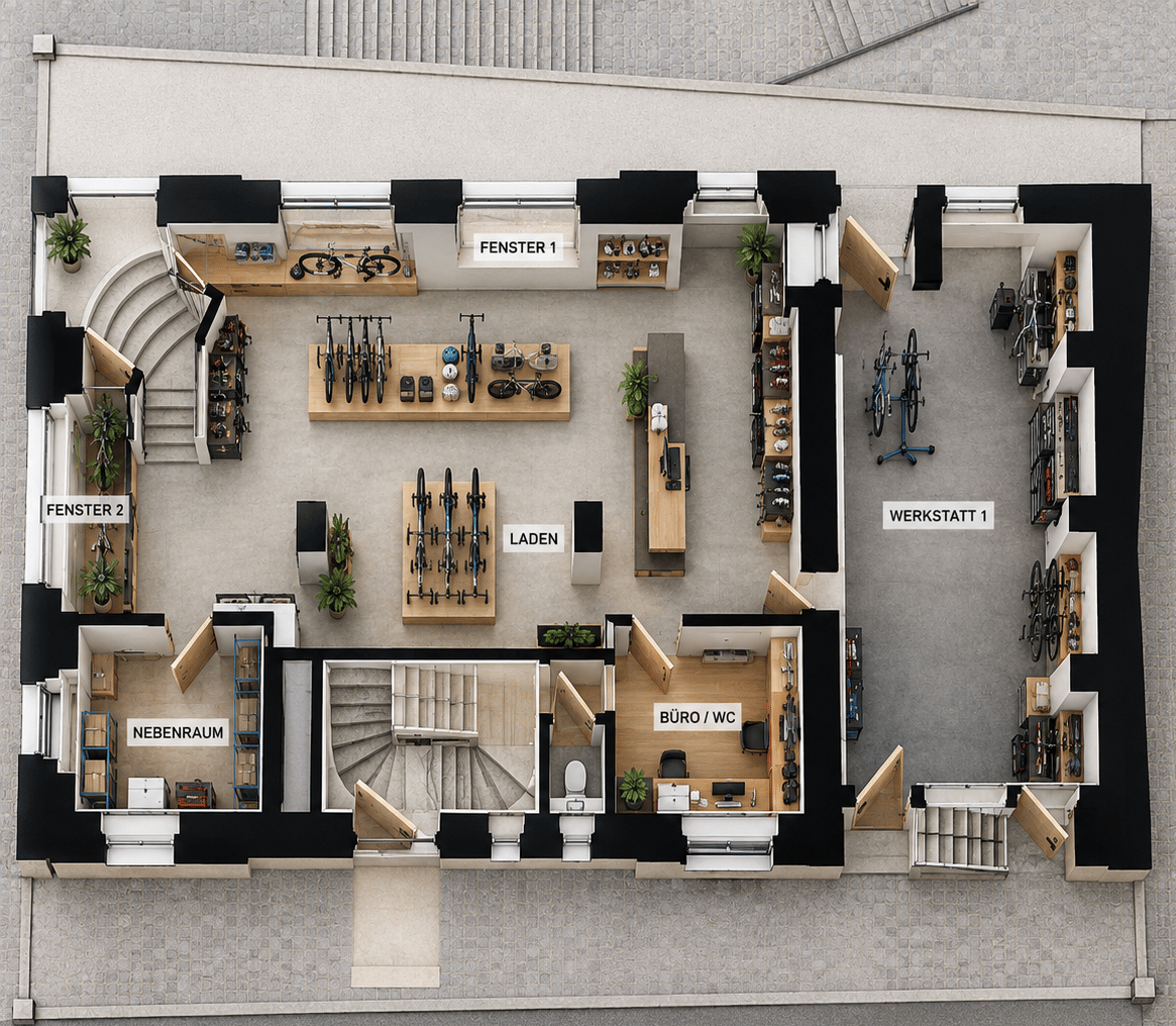 200m² commercial