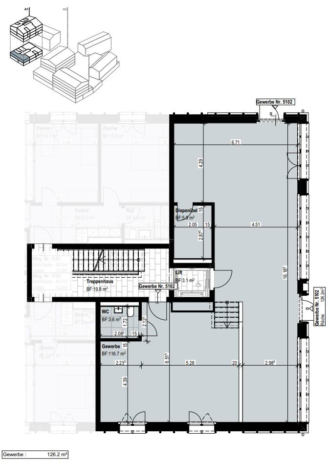 85m² office