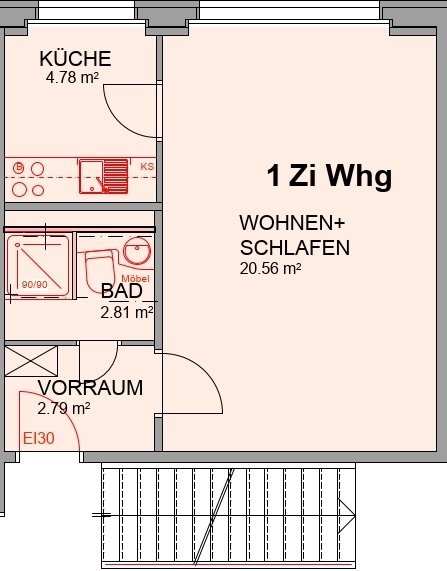 1 room apartment, photo 5 of 5