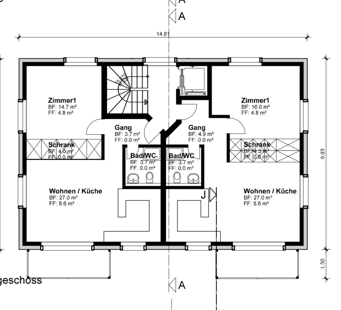 2 ½ rooms apartment