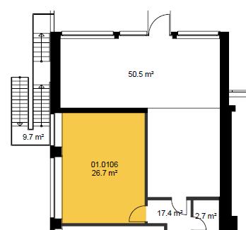 Bureau de 26m²