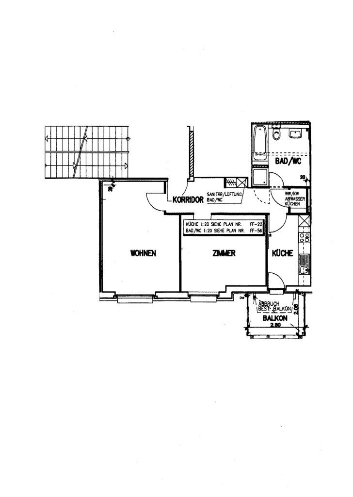 2 pièces appartement