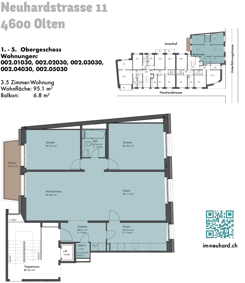 2 ½ rooms apartment