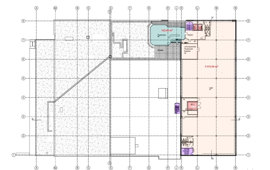 2760m² storage room