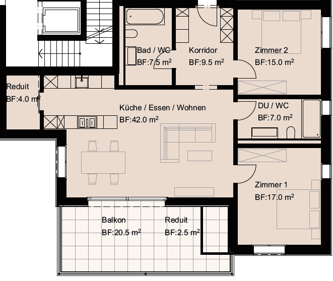3 ½ rooms apartment, photo 3 of 3