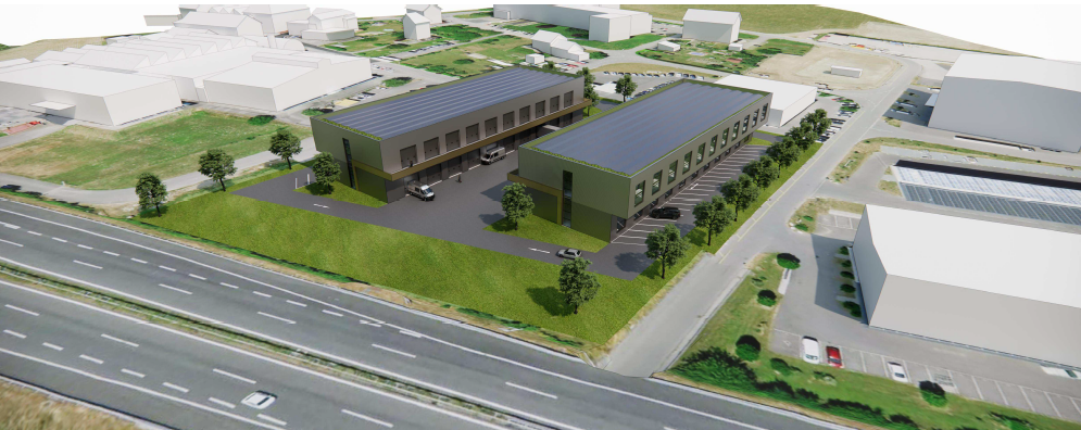 1500m² industrial object