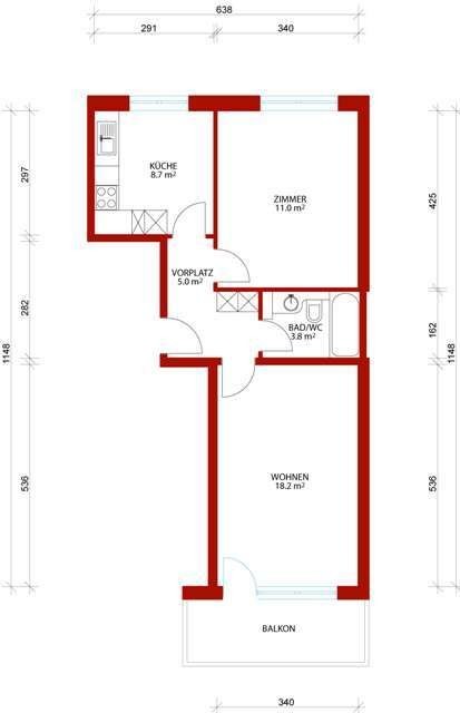 1 rooms apartment