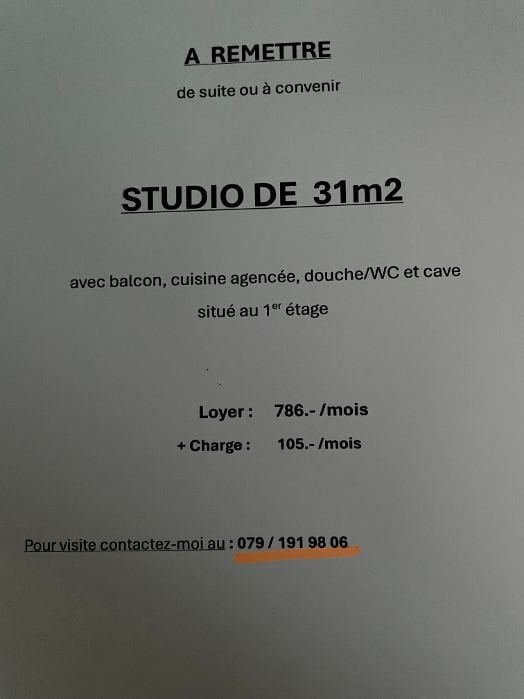 2 ½ rooms apartment