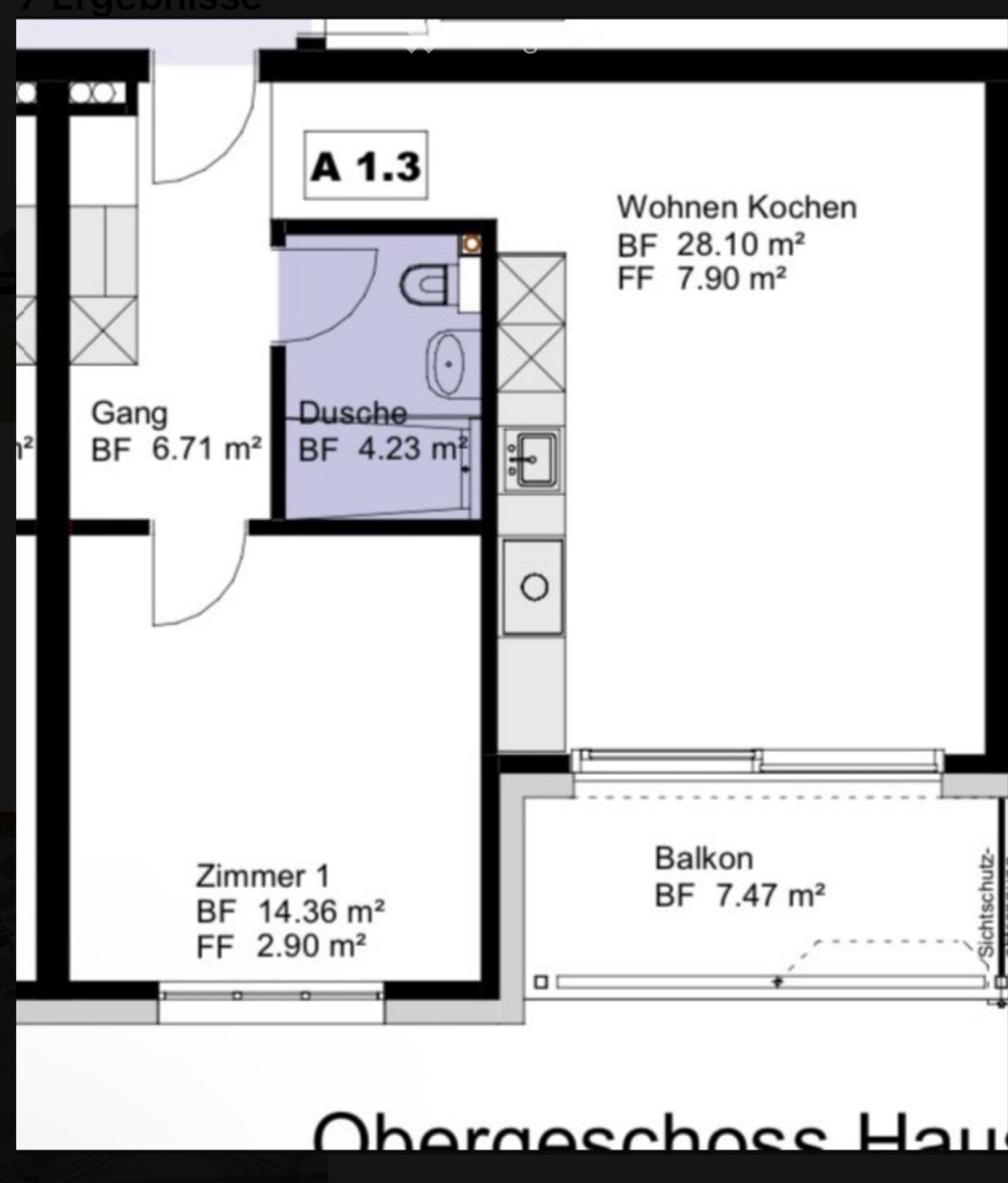 Appartement de 2 pièces
