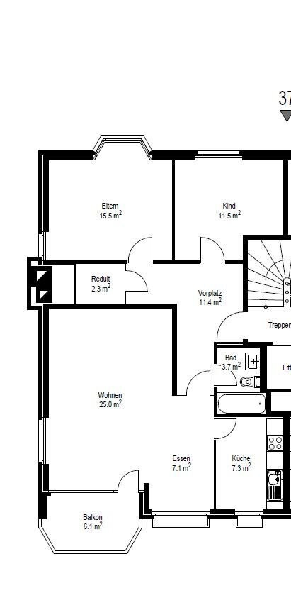 3 ½ room apartment