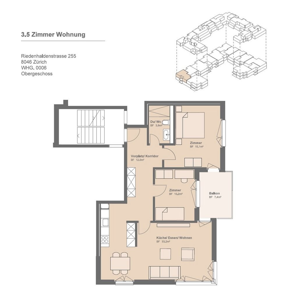 3 ½ rooms apartment, photo 6 of 7