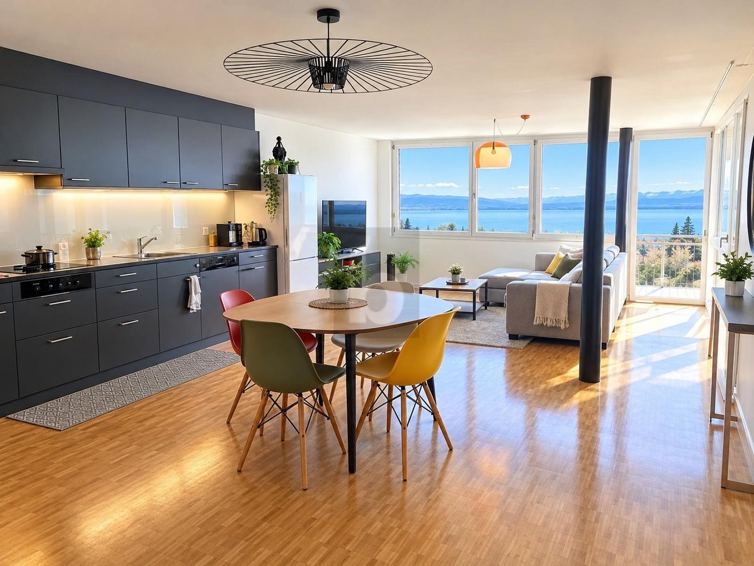 4 ½ room top floor flat
