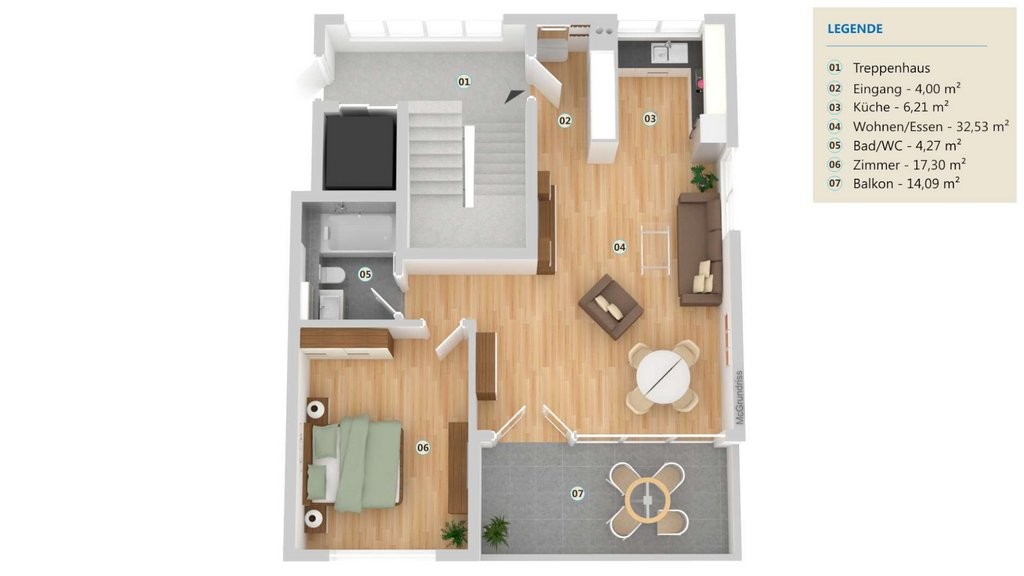 2 ½ rooms apartment, photo 3 of 7