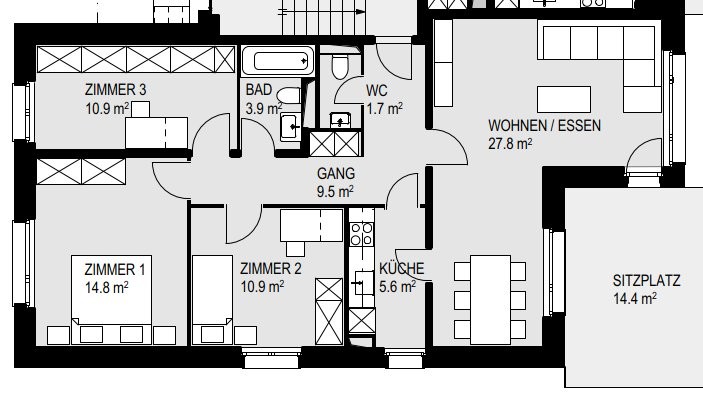 4 ½ room apartment