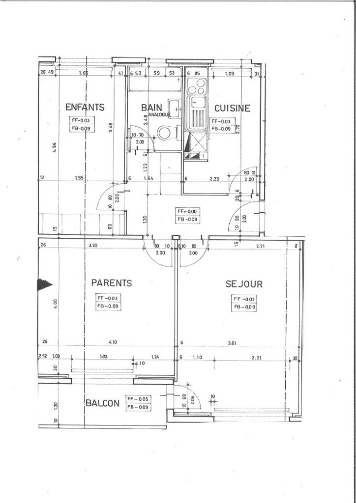 3 rooms apartment