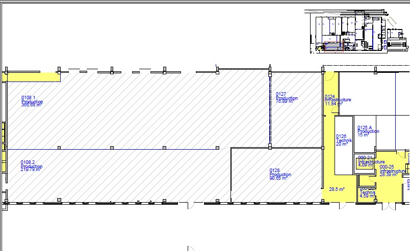 600m² office