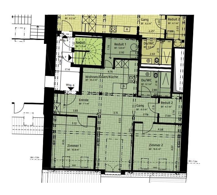 3 ½ pièces appartement