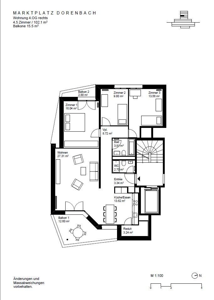 4 ½ rooms apartment, photo 4 sur 4