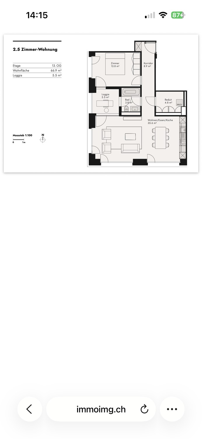 2 ½ rooms apartment, photo 6 of 6