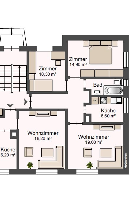 3 rooms apartment, photo 7 of 7