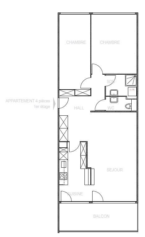 2 rooms apartment