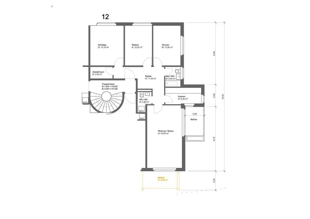 3 ½ rooms apartment
