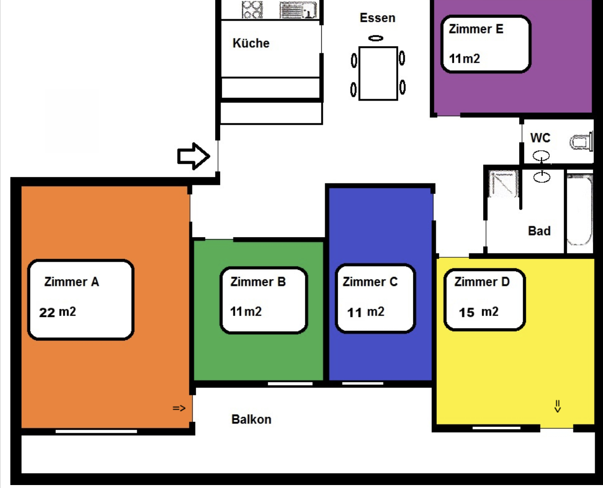 Room in a shared flat