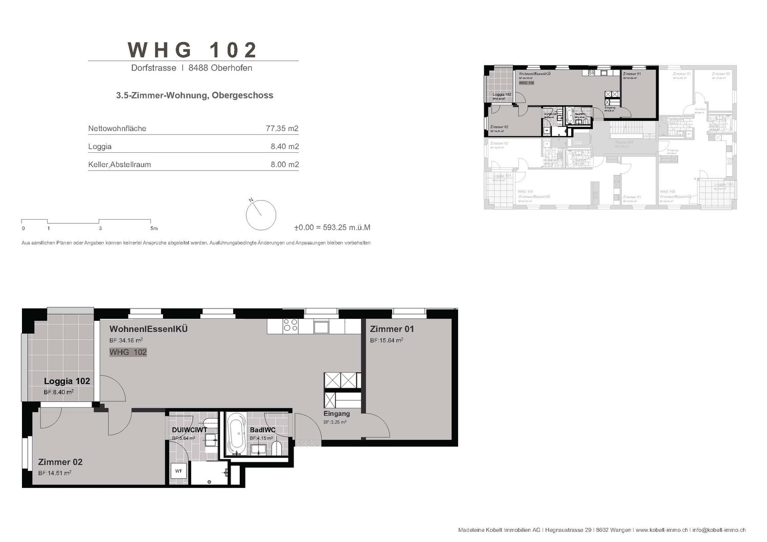 3 ½ rooms apartment