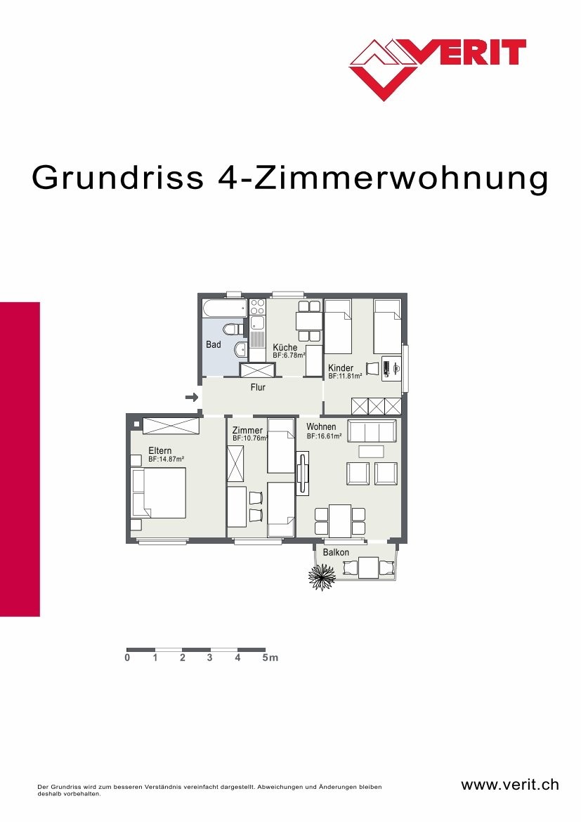 4 rooms apartment, photo 7 of 8