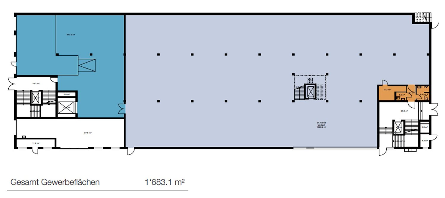 5737m² commercial