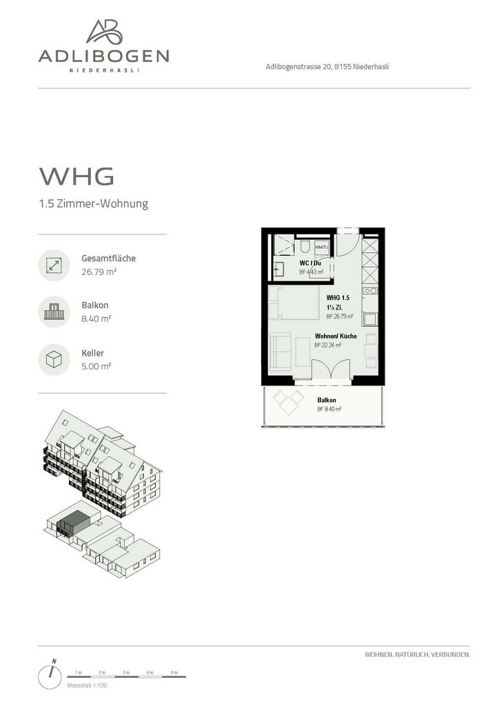 1 ½ rooms apartment, photo 4 of 5