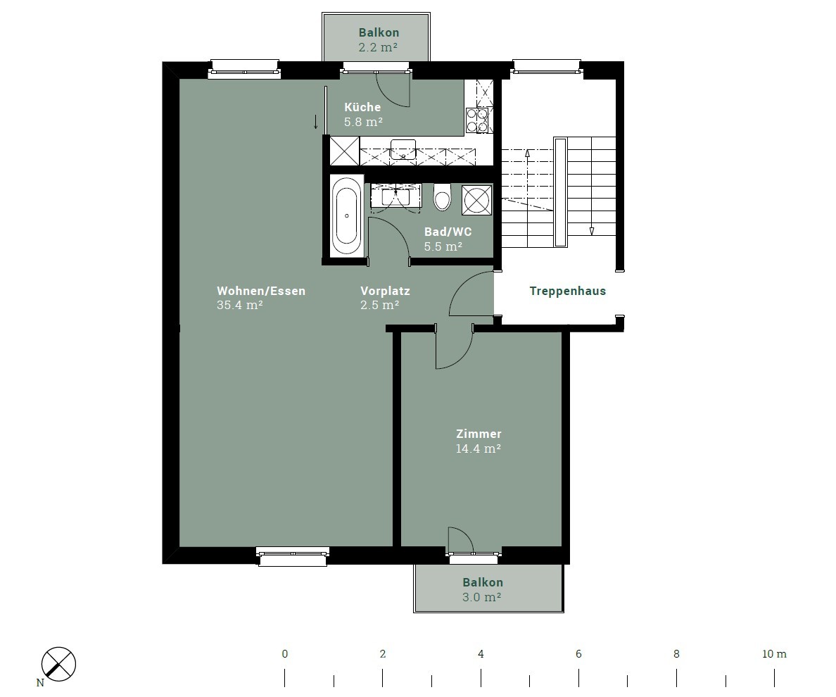 Appartamento di 2 ½ locali