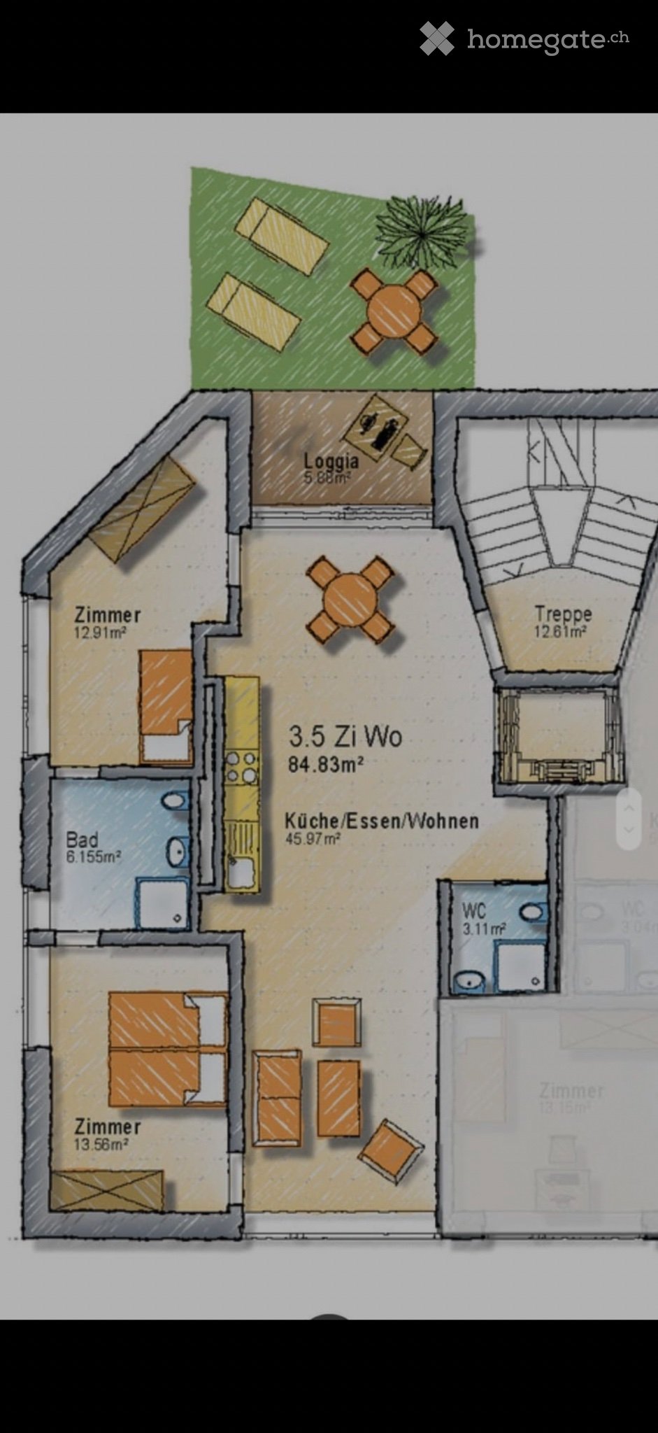 3 ½ rooms apartment, photo 1 of 5