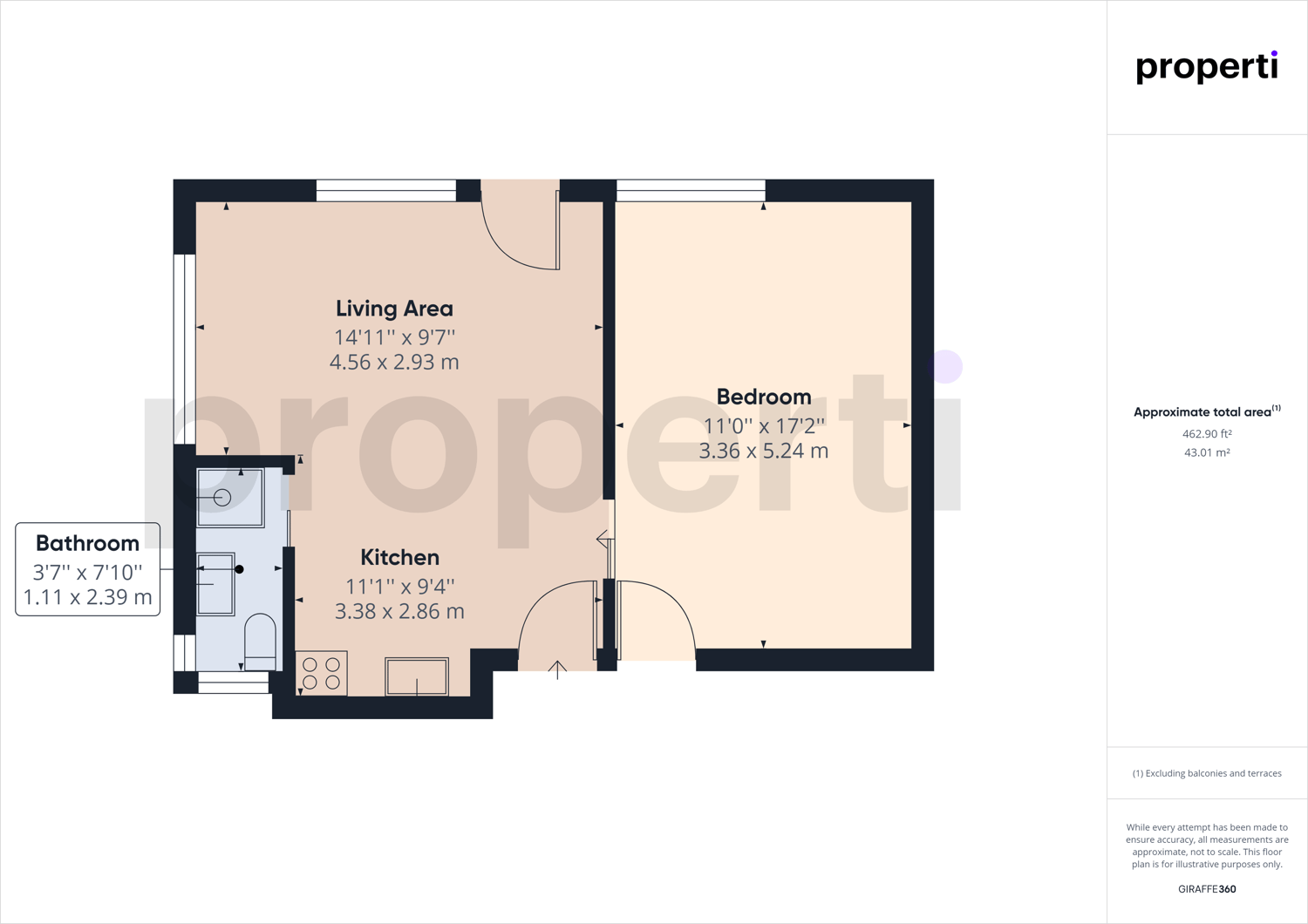 1 ½ rooms apartment, photo 9 of 9