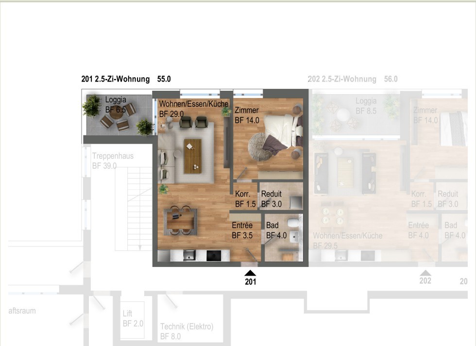 2 ½ rooms apartment, photo 7 of 7