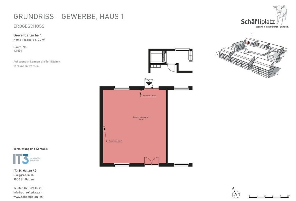 76m² negozio