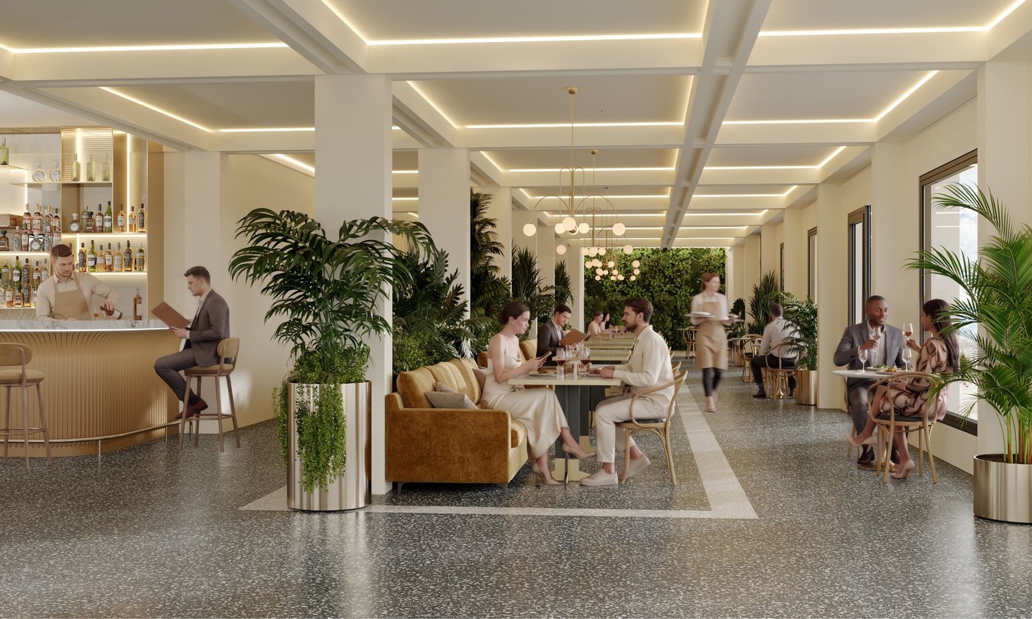 740m² office