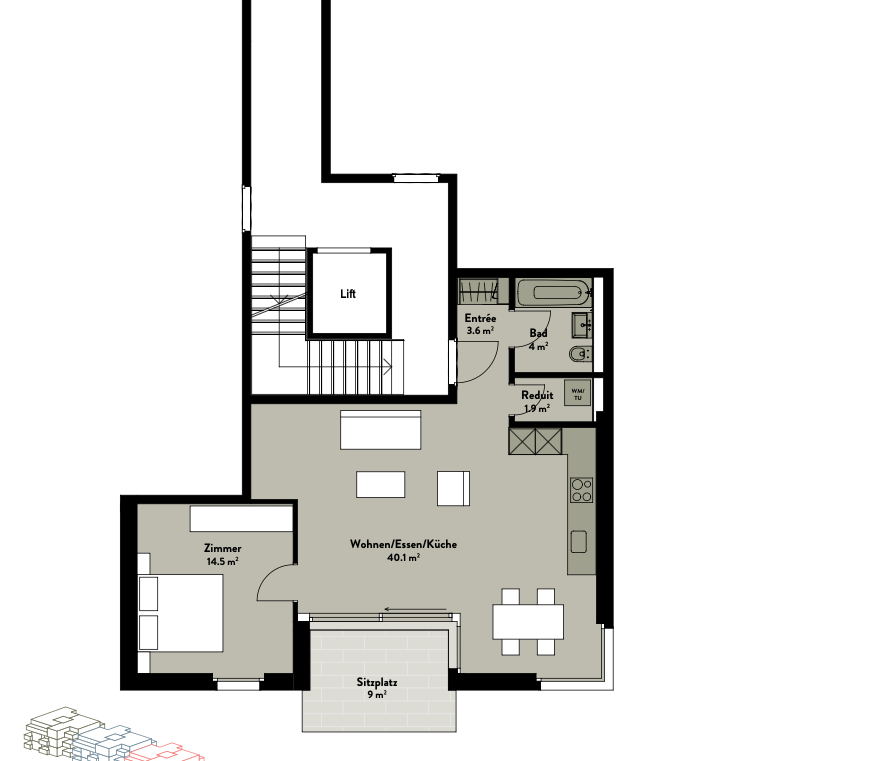 2 ½ rooms apartment, photo 5 of 6