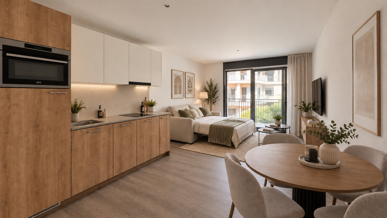 1 ½ rooms studio
