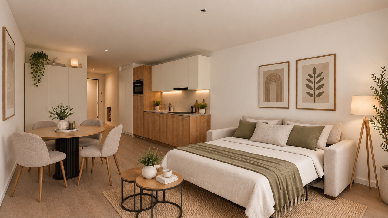 1 ½ rooms studio