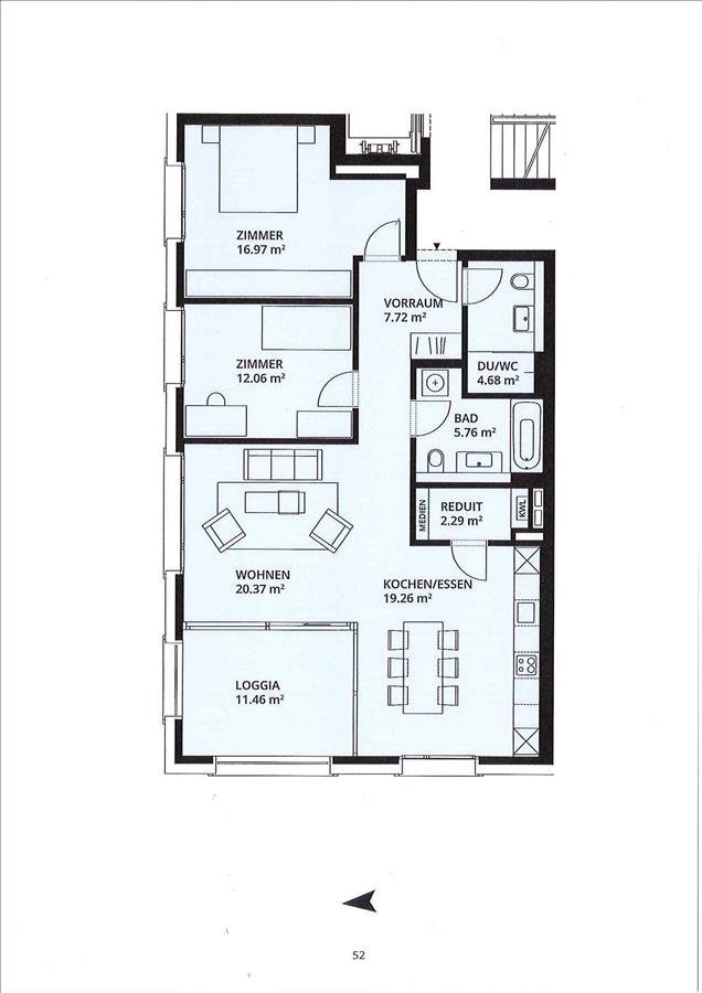 3 ½ rooms apartment
