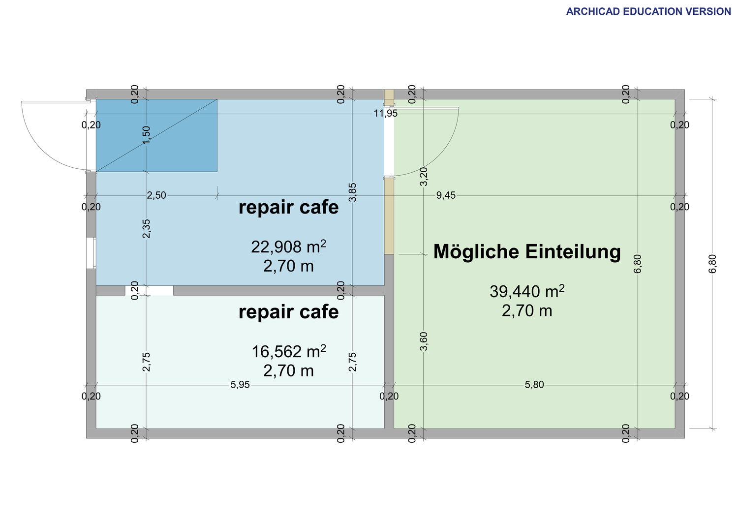 40-40m² commercial