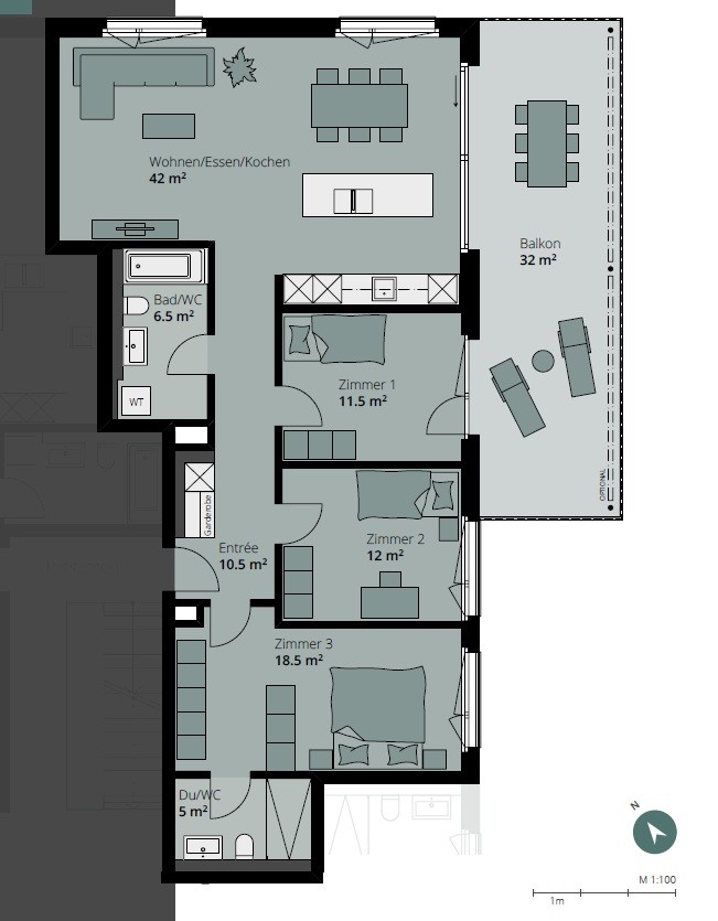 4 ½ rooms apartment, photo 6 of 7