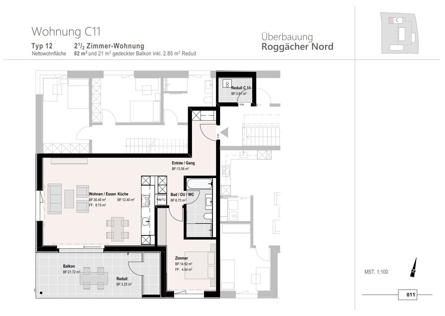 2 ½ rooms apartment, photo 2 of 2