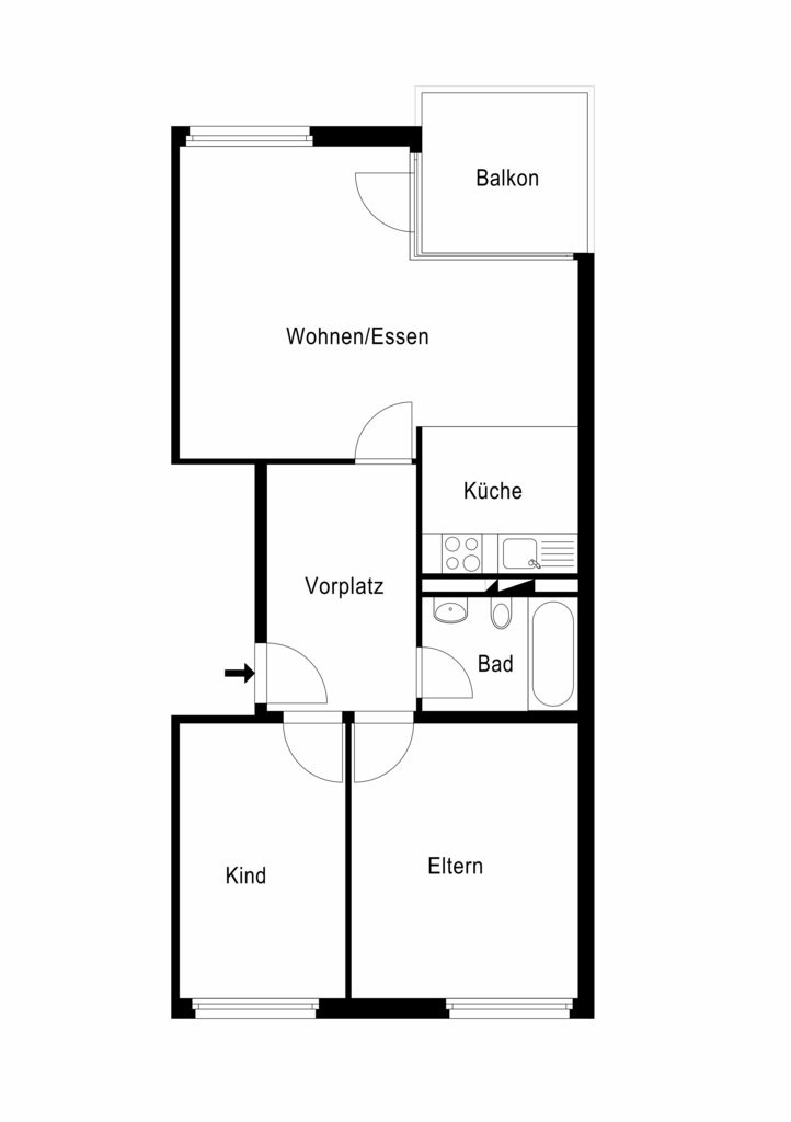3 ½ rooms apartment, photo 7 of 7