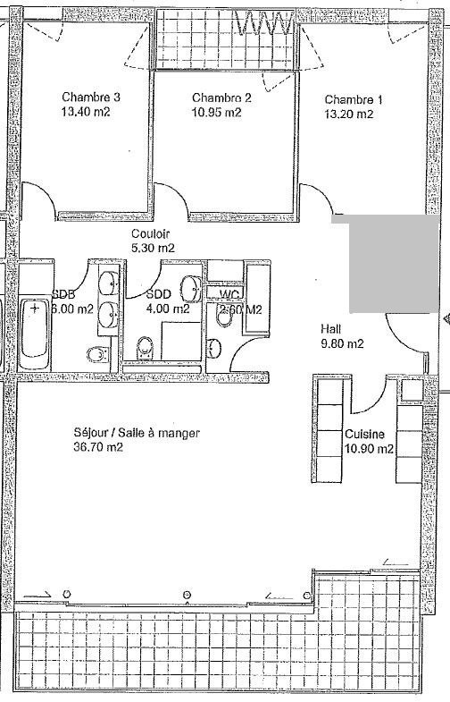 3 rooms apartment
