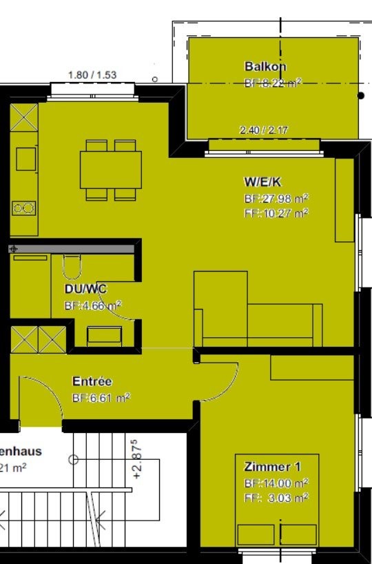 Appartement de 2 ½ pièces