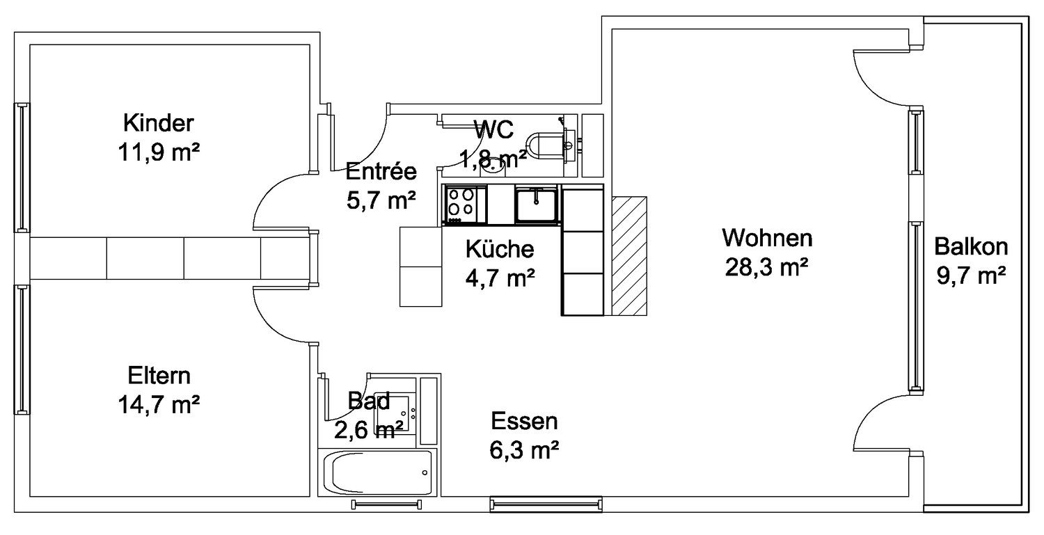3 ½ rooms apartment, photo 3 of 10