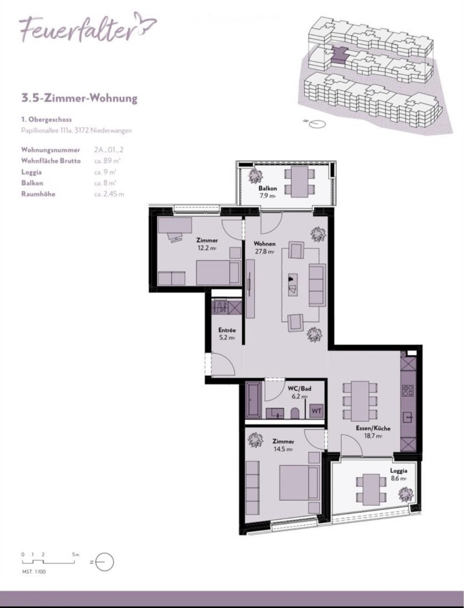 3 rooms apartment, photo 5 of 5